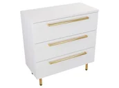 Szafki łazienkowe - Szafka Stojąca Z Blatem ATH 80 cm - Biały Mat - Uchwyty Złote Polerowane - miniaturka - grafika 1