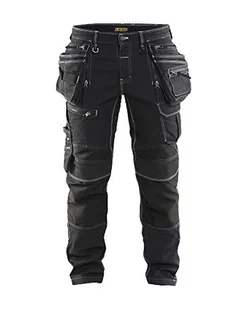 Blåkläder 19901141 Werker spodnie Stretch X1900, czarne, D124 - Moda i Uroda OUTLET - miniaturka - grafika 1