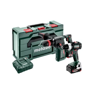 METABO AKUMULATOROWY ZESTAW COMBO SET BS 18 LT BL + KH 18 LTX BL 24 QUICK + AKUMULATORY I AKCESORIA - Zestawy elektronarzędzi - miniaturka - grafika 1