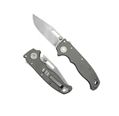 Noże - Nóż składany Demko AD20.5 Clip Point Gray Titanium, Stonewashed CPM 20CV by Andrew Demko (205-20CV-TI-CP) - miniaturka - grafika 1