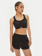 Bielizna sportowa damska - adidas Biustonosz sportowy TLRD Impact IQ3384 Czarny - miniaturka - grafika 1