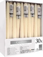 Bispol Świeca stołowa stożek 7H 24,5CM S30-1/30 KREMOWA 30szt BISPOL1201