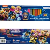 Masy plastyczne - Plastelina Kwadratowa Zestaw 18 Sztuk Psi Patrol - miniaturka - grafika 1