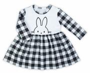 Sukienki i spódniczki dla dziewczynek - Sukienka z długim rękawem ''Bunny'' Nicol - 74 - miniaturka - grafika 1