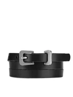 Paski - Gino Rossi Pasek Damski BLYL24003-3 SVL Czarny - miniaturka - grafika 1