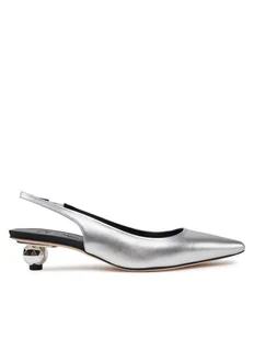 Weekend Max Mara Sandały Gallico 2515521034600 Srebrny - Sandały damskie - miniaturka - grafika 1