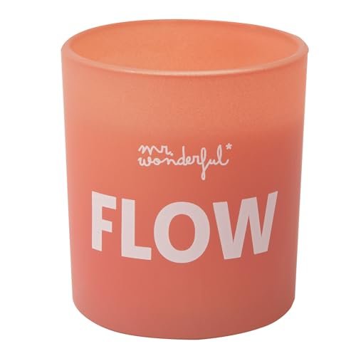 Mr. Wonderful - Świeca zapachowa - Flow - Świeca z wosku roślinnego w szklanym pojemniku - Zapach: sandałowy