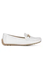 Mokasyny damskie - Clara Barson Mokasyny WYL0311-XX1 Srebrny - miniaturka - grafika 1