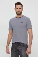 Koszulki męskie - Calvin Klein t-shirt bawełniany męski kolor czarny wzorzysty - miniaturka - grafika 1