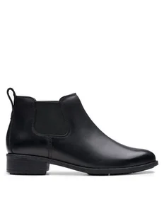 Clarks Sztyblety Havisham Top 26178715 Czarny - Botki damskie - miniaturka - grafika 1