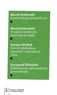 Wydawnictwo Naukowe PWN Cztery eseje metafizyczne - Marek Kozłowski, Maciej Sosnowski, Szymon Wróbel, Żółtański Krzysztof - Podręczniki dla szkół wyższych - miniaturka - grafika 1