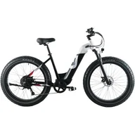 Rowery elektryczne - Rower elektryczny, 26", fatbike, czarno-biały, E-BIKE, GERMINA / Germina - miniaturka - grafika 1