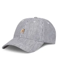 Czapki damskie - Czapka z daszkiem Tommy Hilfiger Premiu Beach AW0AW17141 Niebieski - miniaturka - grafika 1