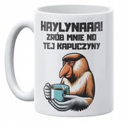 Kubki - Kubek ceramiczny 330 ml Janusz Nosacz Kawa Zabawny Prezent - miniaturka - grafika 1