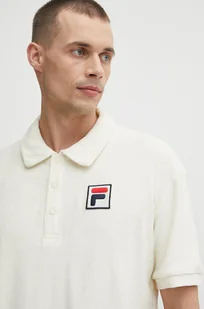 Fila polo bawełniane Liverpool kolor beżowy gładki FAM0650 - Koszulki męskie - miniaturka - grafika 1