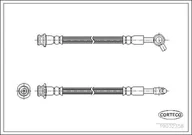 Przewody hamulcowe - Przewód hamulcowy elastyczny Corteco 19032358 - miniaturka - grafika 1