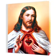 Ikony i obrazy sakralne - Obraz religijny na płótnie Serce Jezusa - miniaturka - grafika 1