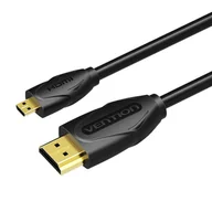 Kable - Kabel micro HDMI 1,5m Vention VAA-D03-B150 (Czarny) - miniaturka - grafika 1