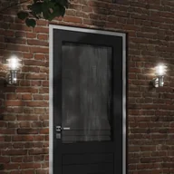 Lampy ogrodowe - The Living Store Kinkiety zewnętrzne z czujnikiem ruchu - 2 szt. - srebrne - stal - Zewnętrzna Lampa Ścienna - miniaturka - grafika 1