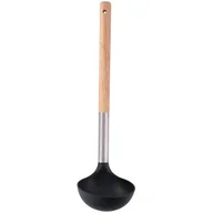 Przybory do gotowania - Alpina Alpina łyżka do zupy 31,5 cm drewno/stal nierdzewna przezroczysta/srebrna/czarna twm_412398 - miniaturka - grafika 1