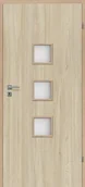 Drzwi wewnętrzne - Drzwi wewnętrzne pokojowe Lea Bis dąb bursztynowy 90 prawe Classen - miniaturka - grafika 1