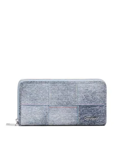 Desigual Duży Portfel Damski 25SAYP49 Szary - Portfele - miniaturka - grafika 1