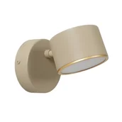 Lampy ścienne - Beżowa lampka ścienna Gian LED z funkcją ściemniania i dotykowym włącznikiem - miniaturka - grafika 1