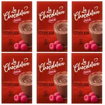 Delecta La Chocolatiere Czekolada do picia klasyczna z nutą maliny Zestaw 6 x 30 g - Kakao i czekolada - miniaturka - grafika 1