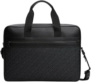 Tommy Hilfiger Męska torba komputerowa TH MONOGRAM AM0AM13491 torba na komputer, czarna (czarna), OS, czarny (czarny), rozmiar uniwersalny - Torebki damskie - miniaturka - grafika 1