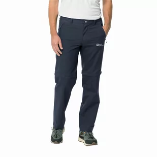 Męskie spodnie softshellowe Jack Wolfskin ACTIVE TRACK ZIP OFF M night blue - 46 - Spodnie sportowe męskie - miniaturka - grafika 1