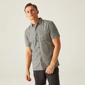 Koszule męskie - Regatta Męska koszula z krótkim rękawem Kalambo VIII Zielony, Rozmiar: M - miniaturka - grafika 1