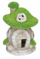 Pozostałe ozdoby ogrodowe - Figurka Ogrodowa Domek Grzybek Ceramiczny Led - miniaturka - grafika 1