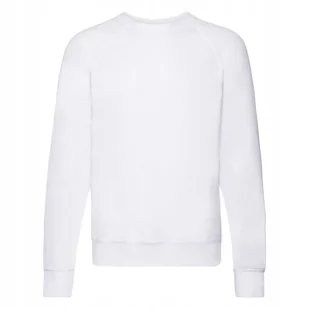 Lekka Bluza Męska Lightweight Raglan Sweat Biały r. 2XL - Bluzy męskie - miniaturka - grafika 1