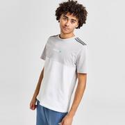 Koszulki męskie - ADIDAS T-SHIRT NY TAPE TEE FABRIC MIX - adidas - miniaturka - grafika 1