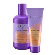 Zestawy kosmetyków damskich - Inebrya Blondesse No Orange, zestaw ochładzający odcień, szampon + maska - miniaturka - grafika 1