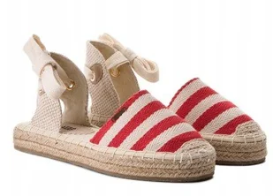 Espadryle Big Star Shoes AA274688 Red – Wygodne i stylowe na lato! R37 - Espadryle damskie - miniaturka - grafika 1