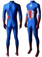 Stroje karnawałowe - Strój Przebranie Kapitan Ameryka Cosplay 152/158 Z Metki L - miniaturka - grafika 1