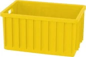 Pojemniki przemysłowe - Artech Pojemnik magazynowy, wym. 60 x 40 cm, kolor, atest na kontakt z żywnością żółty - miniaturka - grafika 1