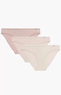 3-pack figi damskie bikini 3CLP-001-ECRC/BEZ/PUD, Kolor ecru-różowy, Rozmiar M, ATLANTIC - Intymna - Majtki damskie - miniaturka - grafika 1