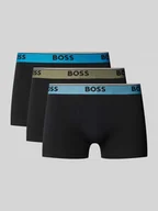 Majtki męskie - Obcisłe bokserki o kroju regular fit z mieszanki bawełny i elastanu w zestawie 3 szt. - miniaturka - grafika 1