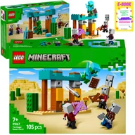 Klocki - LEGO MINECRAFT - PUSTYNNY PATROL ZŁOSADNIKÓW 21267 KLOCKI PREZENT + EBOOK - miniaturka - grafika 1