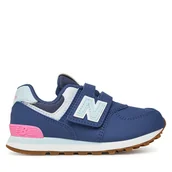 Buty dla dziewczynek - Sneakersy New Balance PV574NJ Granatowy - miniaturka - grafika 1