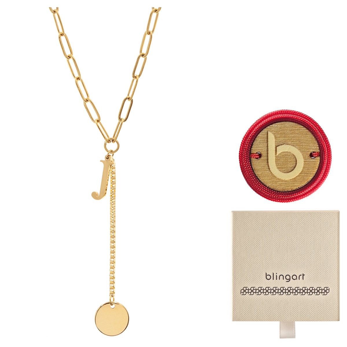 Naszyjnik Celebrytka Łańcuszek Literka J