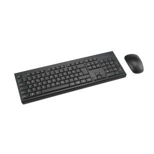Kensington KM150 EQ klawiatura Dołączona myszka Biuro RF Wireless QWERTZ Niemiecki Czarny - Zestawy myszka + klawiatura - miniaturka - grafika 1