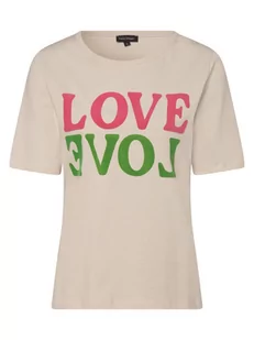 Franco Callegari - T-shirt damski, beżowy|wielokolorowy - Koszulki i topy damskie - miniaturka - grafika 1