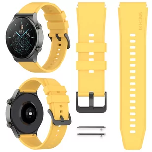 PASEK DO HUAWEI WATCH GT/GT 2/GT 2E/GT 2 PRO/3/3 PRO/GT 3/GT 3 SE/GT 3 PRO - ŻÓŁTY - Akcesoria do smartwatchy - miniaturka - grafika 1