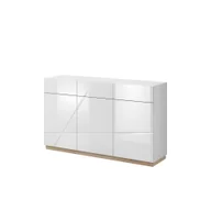 Komody - Komoda 3D3S FU-08 Futura Lenart Biały, Dąb Riviera - miniaturka - grafika 1