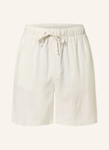 Calvin Klein Szorty Od Piżamy Z Lnem weiss - Spodenki damskie - miniaturka - grafika 1