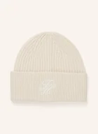 Czapki damskie - Tommy Hilfiger Czapka Z Kaszmiru beige - miniaturka - grafika 1