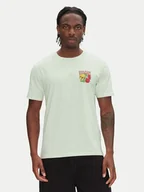 Koszulki męskie - Volcom T-Shirt Tooflow A3512551 Zielony Classic Fit - miniaturka - grafika 1